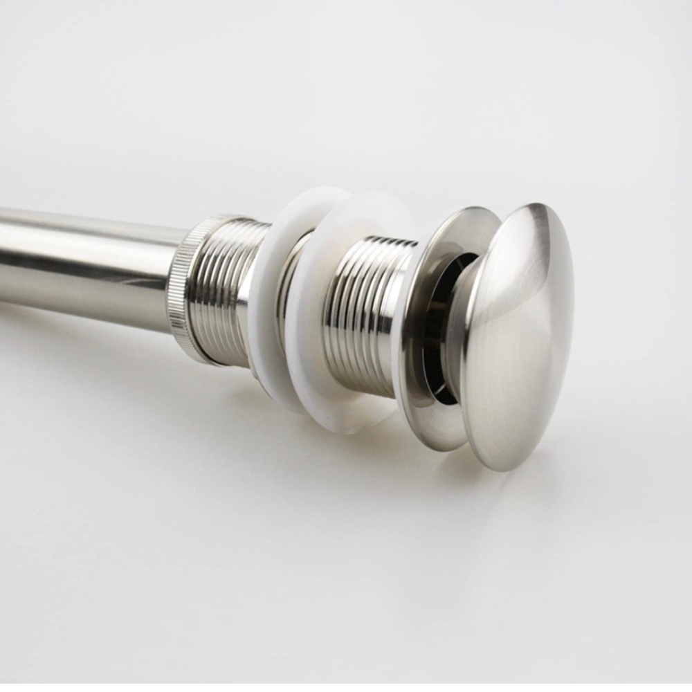 Brushed Nickel Pop Up Sink Drain